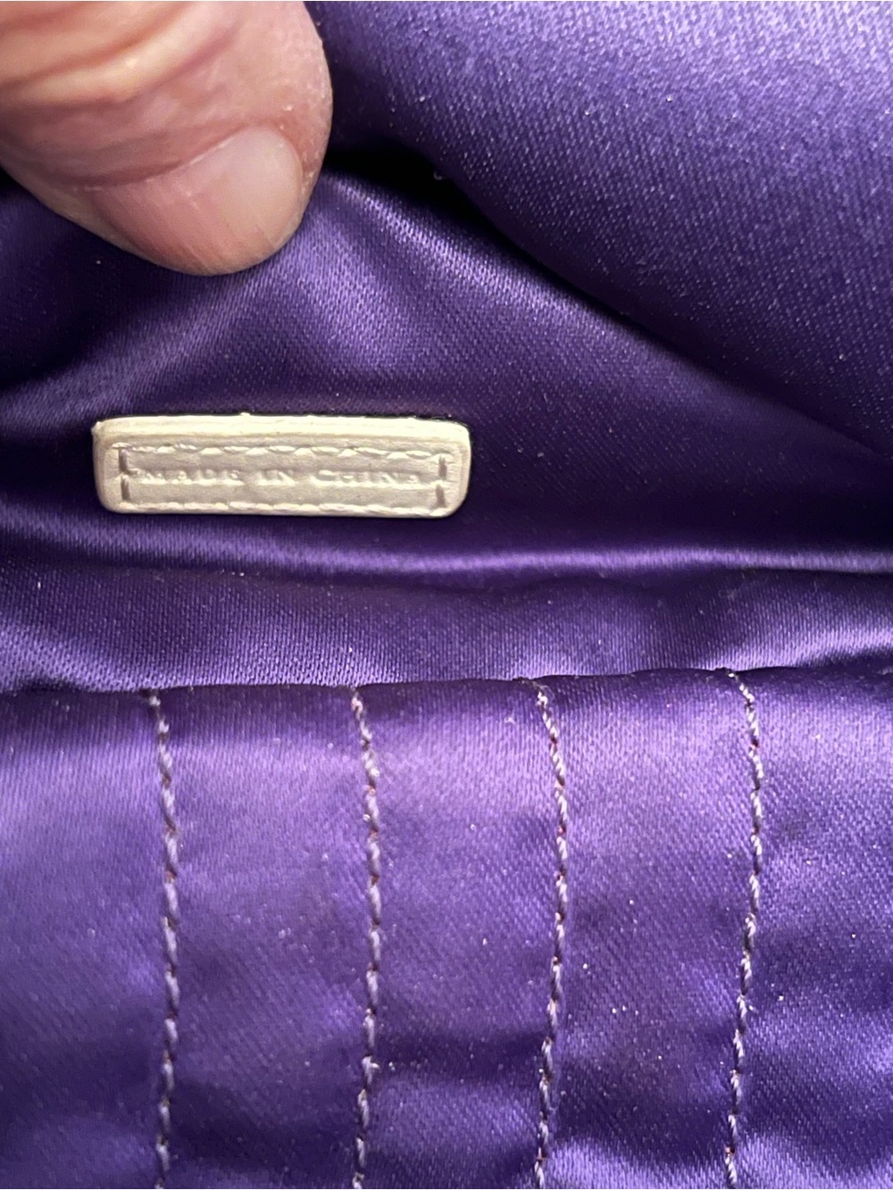 HENRI BENDEL # 7 QUILTED METALLIC SHOULDER BAG. - Picture 12 of 15
